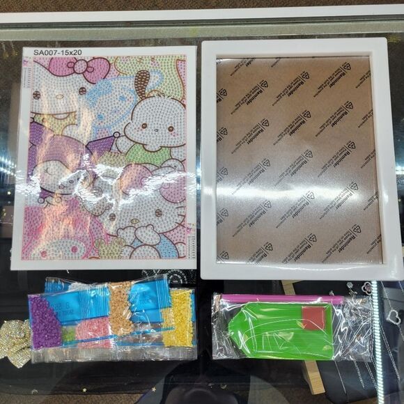 Brand New DIY Hello Kitty & Friends Diamond Beads Art With Frame #? - Picture 6 of 9